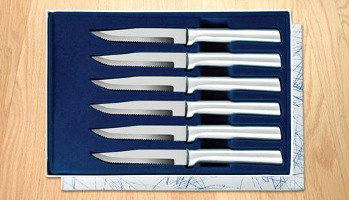 Six Serrated Steak Knives Gift Set