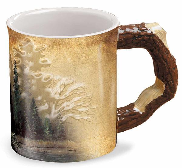 Misty Forest Sculpted Coffee Mug