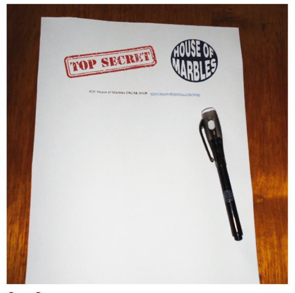 Invisible Ink Spy Pen by House of Marbles