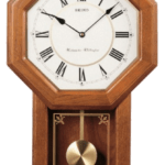 Seiko Light Oak Traditional Schoolhouse Wall Clock