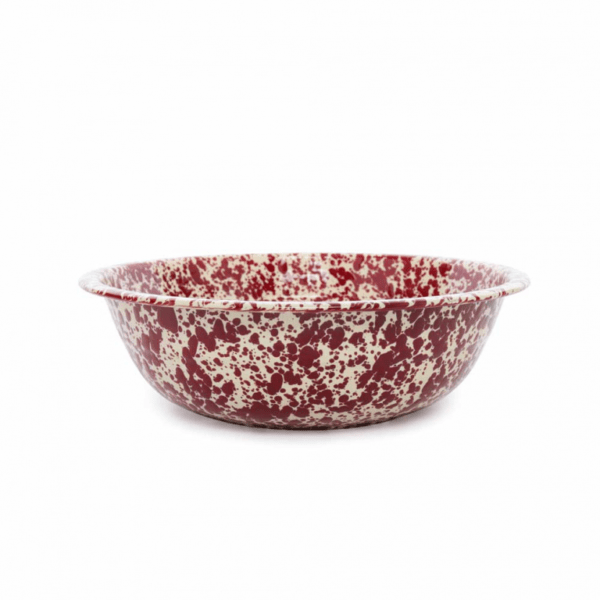 Burgundy Splatter 8 quart Medium Basin