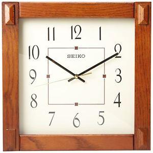 Seiko Light Oak Traditional Schoolhouse Wall Clock - Dutch Country General  Store