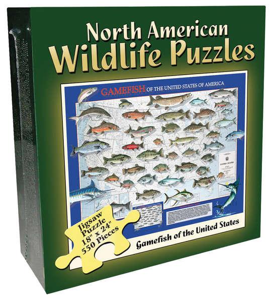 North American Wildlife Jigsaw Puzzle – Gamefish