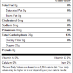 Orange Slices 1lb Nutrition Facts