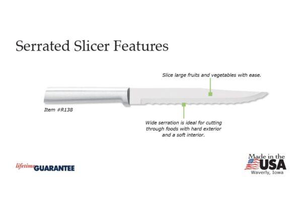 Serrated Slicer Silver