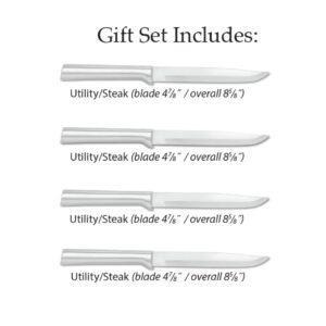 Utility Steak Knives Set of 4 Silver