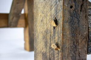 6' Table (Walnut Barn Beam Base)