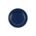 Speckle-Enamelware-10in-Dinner-Plate-navy