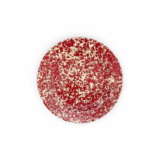 Splatter-Enamelware-10in-Dinner-Plate-burgundy