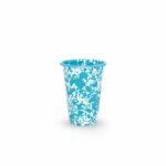 Splatter-Enamelware-14oz-Tumbler-turquoise