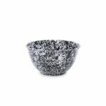 Splatter-Enamelware-4-quart-Large-Salad-Bowl-black