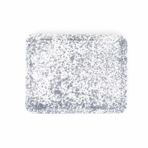 Splatter-Enamelware-Jelly-Roll-Large-Rectangle-Tray-grey