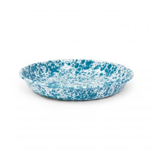 Splatter-Enamelware-Pasta-Plate-turq