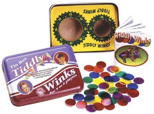 Tiddly Winks in a Classic Toy Tin