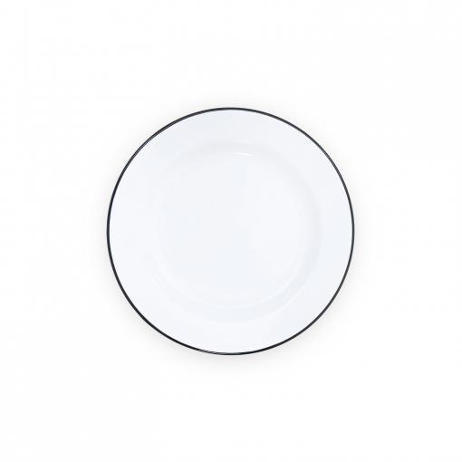 Vintage-10inch-Dinner-Plate-black-trim