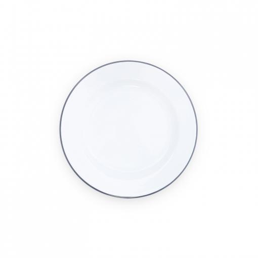 Vintage-10inch-Dinner-Plate-grey-trim