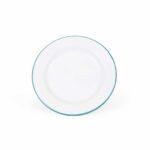 Vintage-10inch-Dinner-Plate-turquoise-trim