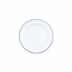 Vintage-8-inch-Flat-Salad-Plate-grey-trim