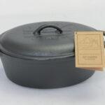 cast iron casserole with lid 10.5×8.5×4