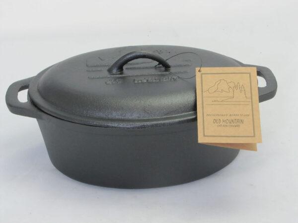 cast iron casserole with lid 10.5×8.5×4