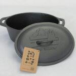 cast iron casserole with lid 10.5×8.5×4