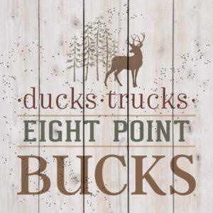 Ducks Trucks Eight Point Bucks Pallet Decor