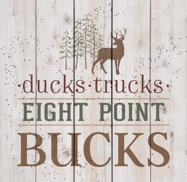 Ducks Trucks Eight Point Bucks Pallet Decor