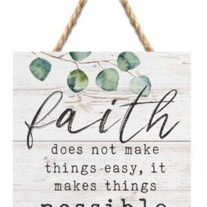 Faith Makes Things Possible String Sign
