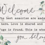 Welcome – You Belong Pallet Decor