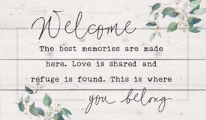 Welcome - You Belong Pallet Decor