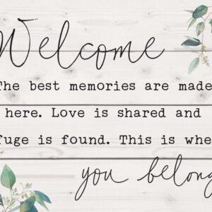 Welcome - You Belong Pallet Decor