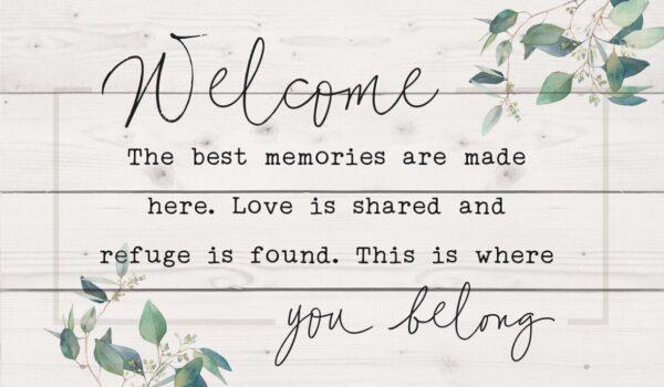 Welcome – You Belong Pallet Decor