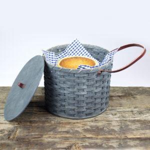 3 Pie with Tray and Lid Gray