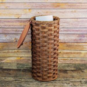 4 Roll Toilet Paper Basket Brown