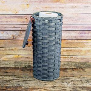 4 Roll Toilet Paper Basket Gray