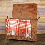 Large Blanket Basket Lid Brown