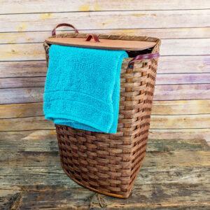 Large Corner Hamper Basket Brown