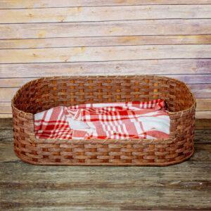 Large Dog Bed Basket Brown