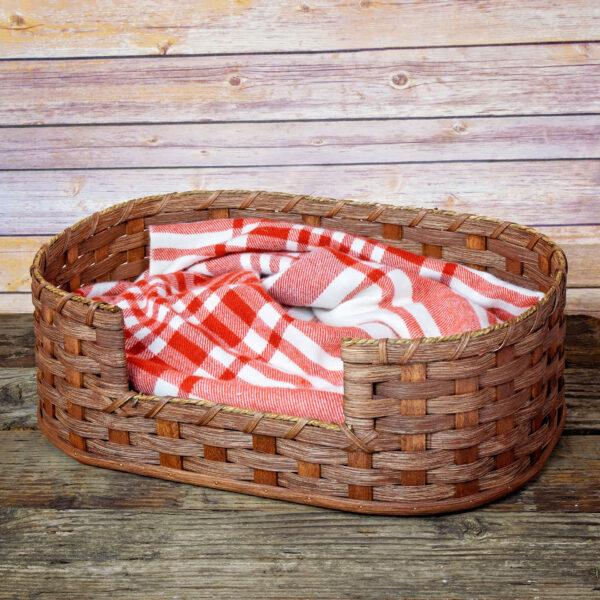 Extra Small Dog Bed Basket Brown