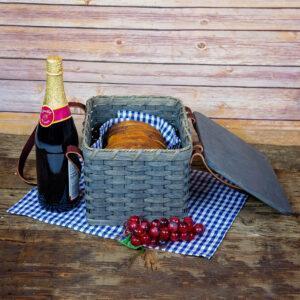 Lunch Box Basket Gray