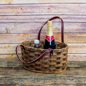 Medium Oval Market Basket Brown