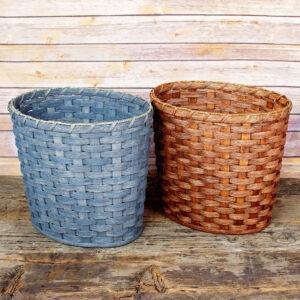 Medium Oval Waste Basket Gray