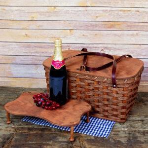 Medium Picnic Basket Tray Brown