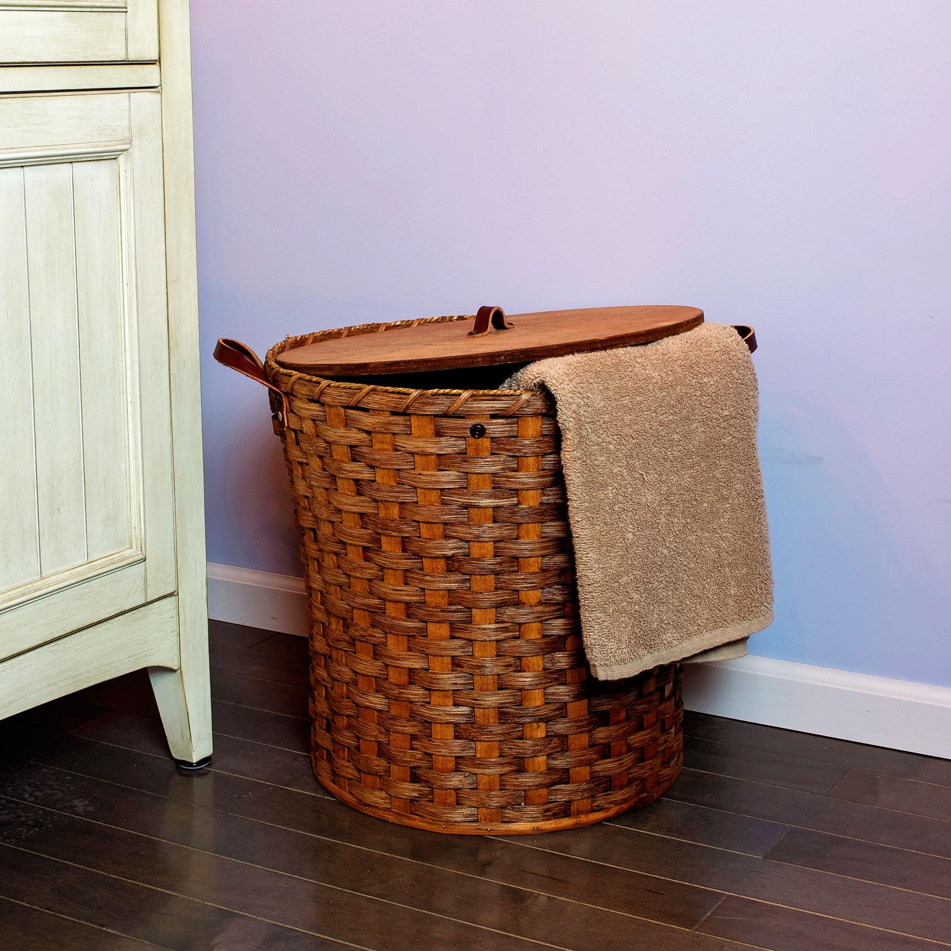 Round Hamper Basket - Dutch Country General Store