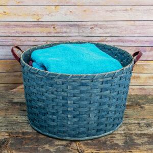 Large Round Laundry Basket Gray