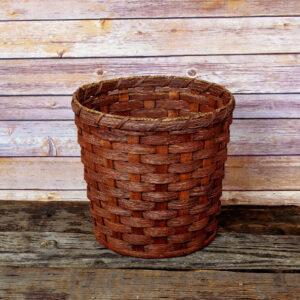 Large Round Waste Basket Brown