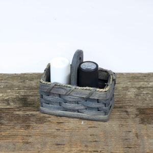 Salt and Pepper Basket Gray
