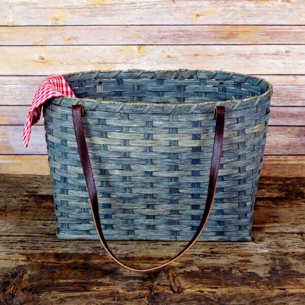 Large Shopping Bag Basket Gray