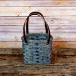 Small Shopping Bag Basket Gray