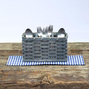Silverware Basket Gray